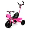 2025/12/1000465693.jpg Kids Tricycle with Parent Push Handle, Backrest & Basket – Pink