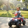 pP (60) Kids Toddler Ride-On Quad Bike | Toddler Electric ATV Toy with LED Lights