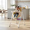 pP (66) Baby High Chair with Wheels & Removable Tray | Adjustable Infant Feeding Chair