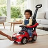 pP (1) Kids Push Ride-On Car with Parent Handle | Toddler Ride-On Toy Car with Safety Guard - Red 1-3 Years