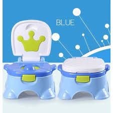 Toddler Potty Chair with Handle -Blue