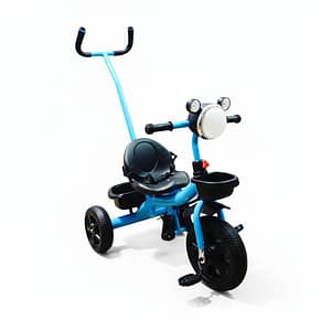 2025/12/1000569357.png Kids Tricycle with Parent Push Handle, Backrest & Basket –Blue