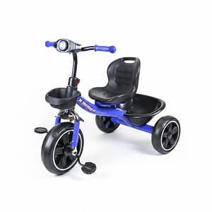 2025/12/1000662147.jpg Baby Kids Tricycle with , Comfortable Seat & Basket-Blue