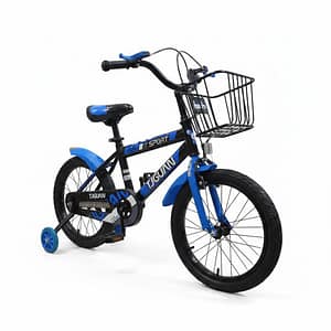 2025/12/1000662310.jpg Children’s 16” Bike with Basket & Training Wheels- Blue