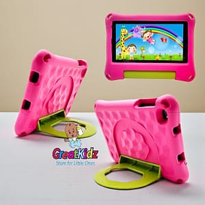 1677740315044 Educational Kids Tablet with Protective Case & Adjustable Stand-Pink