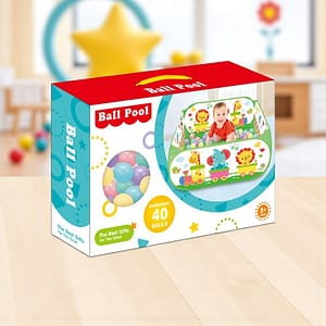 H09233bdfd7b34b5b99a823e804e98d5 (2) Baby Ball Pool Play Tent with 40 Colorful Balls