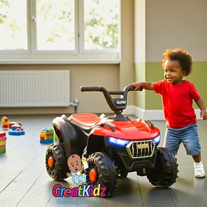 Lll (53) Kids Ride-On Quad Bike with LED Lights – Car Toy ATV