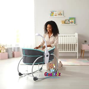 Mastela 5-in-1 Baby Bassinet Chair – Rocking, Sleeping & Carry Mode-Green