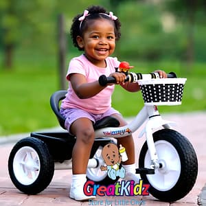 Photoroom-20250917_212006328 (1) (1) Kids Tricycle with Seat & Storage Basket – Toddler Pedal Bike