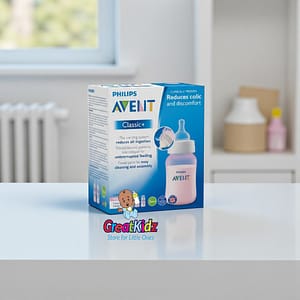 Photoroom-20251025_200646686 (3) Philips Avent Classic Baby Feeding Bottle – Anti-Colic BPA-Free Newborn Bottle - Pink