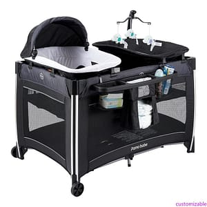 Baby Bassinet with Mosquito Net – Portable Rocking Crib for Newborns