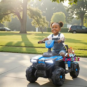 pP (62) Children Toddler Ride-On Quad Bike | Toddler Electric ATV Toy with LED Lights