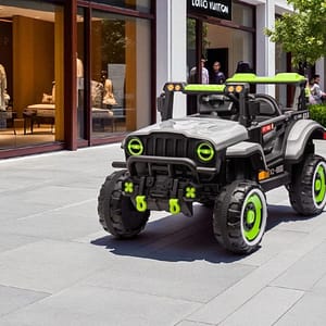12V Rechargeable Kids Jeep – Off-Road Ride-On Car with Big Wheels & Safety Features