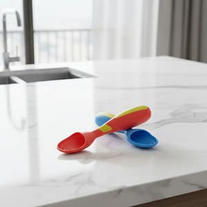 Gerber Learner Spoons by NUK – Soft Tip Baby Feeding Spoons (2 Pack)