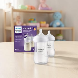 717K WMdFhL._AC_SL1500 (4) Philips Avent Natural Baby Bottles 260ml (2 Pack) – BPA-Free Anti-Colic Newborn Feeding Bottles Uganda
