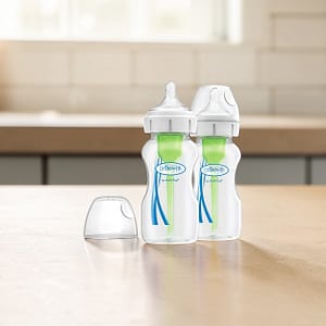 717K WMdFhL._AC_SL1500 (5) Dr Brown’s Anti-Colic Baby Bottles 250ml – Natural Flow BPA-Free Newborn Feeding Bottle Set (2 Pack)