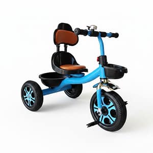 Product Beautifier-43c5142b-9a45-423c-8807-c9624b51675c Premium Kids Tricycle with Backrest & Storage Basket