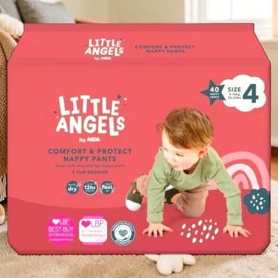 Little Angels Nappy Pants Size 4 (40 Pack) – Comfort & Protect Baby Pants Diapers