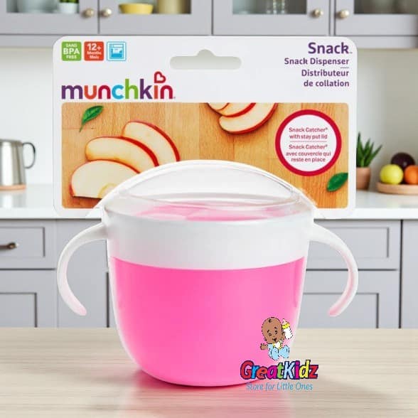 Munchkin Spill Proof Snack Catcher Cup for Toddlers – Easy Grip Handles