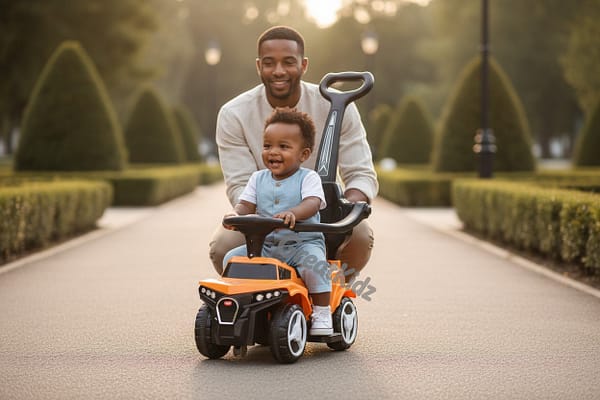 o Kids Push Car with Parent Handle Uganda – Premium Ride-On Car for Toddlers with Safety Guard Rail, Footrest & Steering Wheel