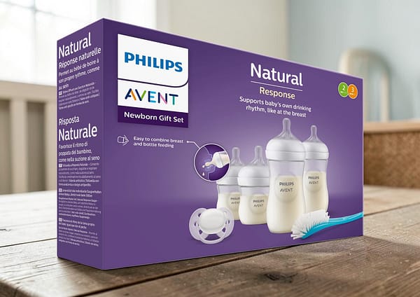 98a4e0b5c61f49088192b23a00ce19af (1) (1) Philips Avent Newborn Gift Set (5pcs) – Natural Response Baby Bottles BPA-Free Feeding Kit