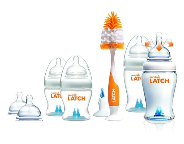 image34 Munchkin Latch Newborn Bottle Starter Set 8 Piece – Anti-Colic Baby Feeding Gift Set