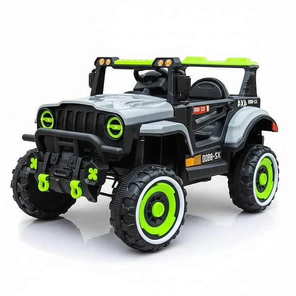 12V Rechargeable Kids Jeep – Off-Road Ride-On Car with Big Wheels & Safety Features