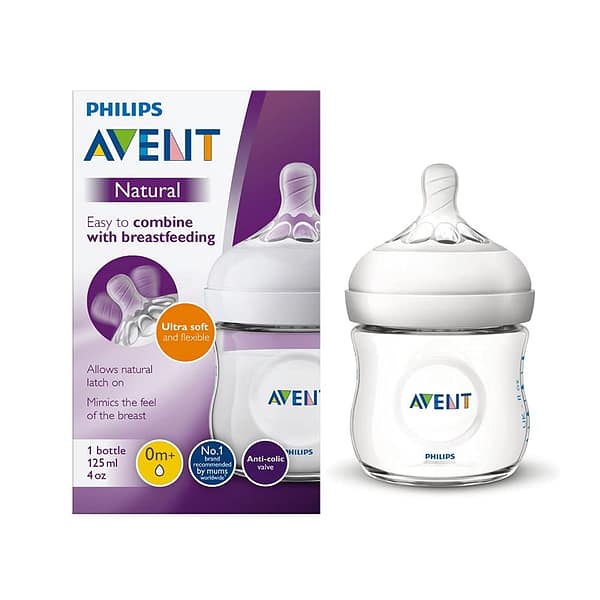 Philips Avent Classic Baby Feeding Bottle – Anti-Colic BPA-Free Newborn Bottle - 125ml