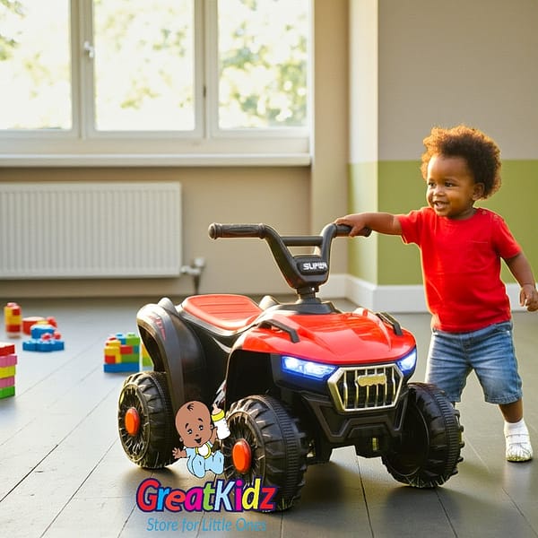 Kids Ride-On Quad Bike with LED Lights – Car Toy ATV