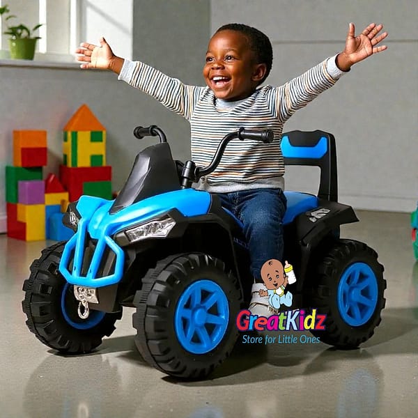 6V Kids Electric Quad Bike – Mini Ride-On ATV with LED Lights