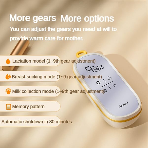 Electric Breast Pump with Digital Display – Rechargeable, Quiet & BPA-Free Breastfeeding Milk Pump