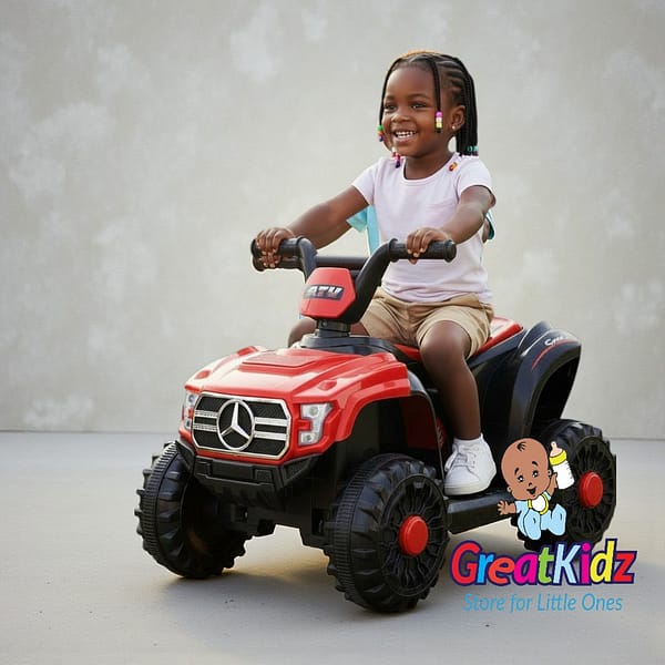 6V Mini Electric Quad for Kids | Lightweight Outdoor Ride-On-Red