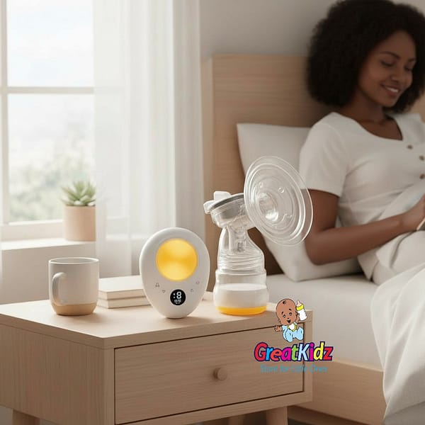 High-Efficiency Electric Breast Pump – Quiet, Rechargeable Milk Pump with Night Light, 3 Modes & 9 Suction Levels