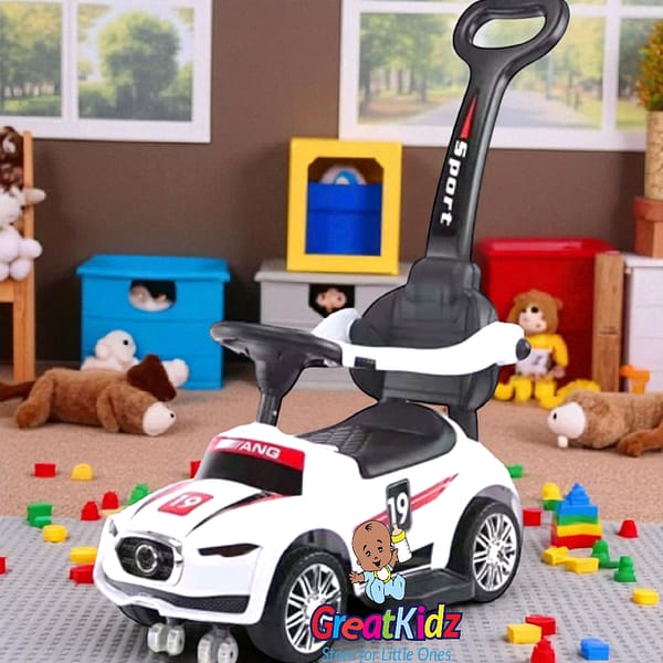 Kids Push Ride-On Car with Parent Handle | Toddler Ride-On Toy Car with Safety Guard