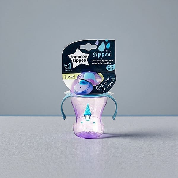 Tommee Tippee Sippee Cup 7+ Months – Non-Spill Soft Spout Training Cup with Handles -1PC