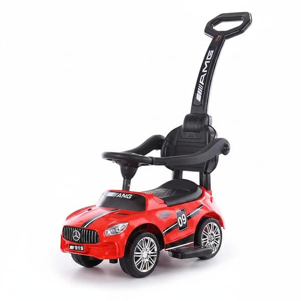 insert-view-image-0 (Product Beautifier) (7) Kids Push Ride-On Car with Parent Handle | Toddler Ride-On Toy Car with Safety Guard - Red 1-3 Years