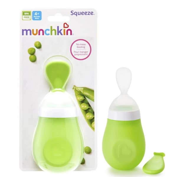 1663838790401475051-800x800 Munchkin Squeeze Baby Food Feeder 1 Pack – BPA Free Infant Feeding Spoon Bottle-Green