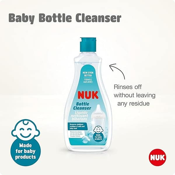 71cl4Q4-KtL._AC_SX679 NUK Bottle Cleanser Liquid 500ml – Baby Bottle Cleaning Liquid for Feeding Accessories
