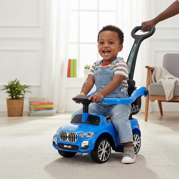 car (6) Kids Push Ride-On Car with Parent Handle | Toddler Ride-On Toy Car with Safety Guard