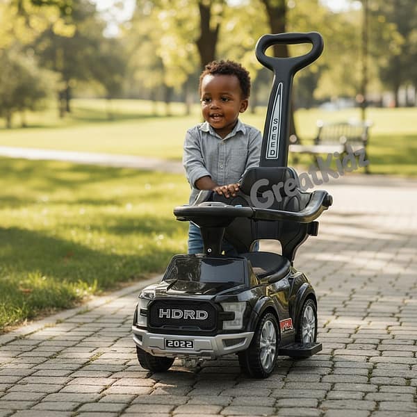 car (9) Kids Push Ride-On Car with Parent Handle | Toddler Ride-On Toy Car with Safety Guard
