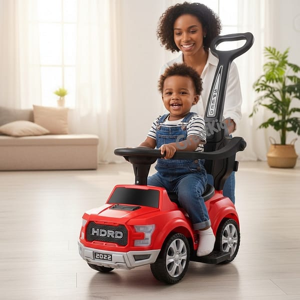 pP (5) Kids Push Ride-On Car with Parent Handle | Toddler Ride-On Toy Car with Safety Guard