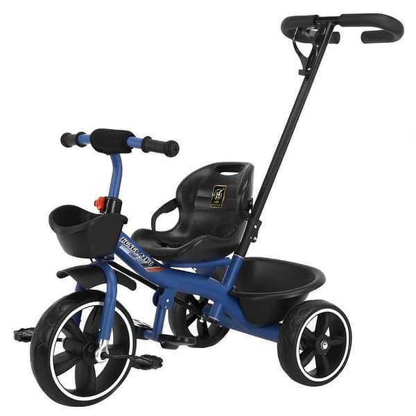 Push Handle Baby Tricycle with Parent Control & Storage Basket 1-4 Years
