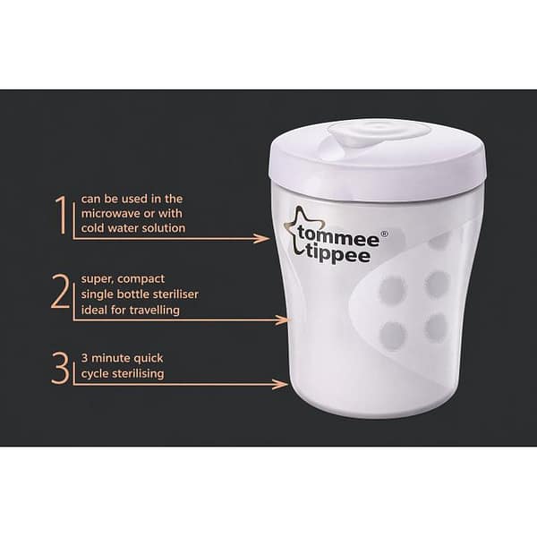 3 Tommee Tippee Single Bottle Travel Steriliser | Microwave Baby Bottle Steriliser Uganda