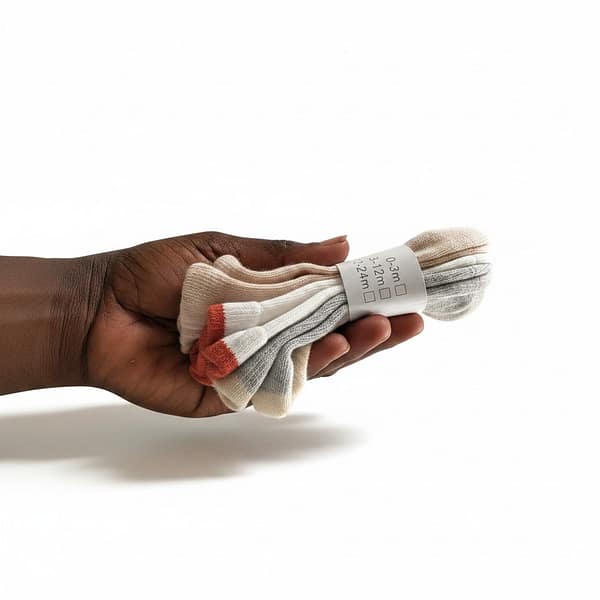 Newborn Baby Socks – Different colour Infant Socks with Ribbed Cuff