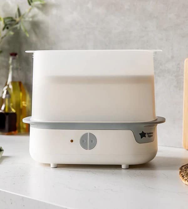 157 Tommee Tippee Super Steam Electric Steam Steriliser – Fast Baby Bottle Sterilizer for All Bottle Brands Baby Feeding Essentials