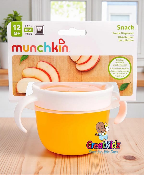 Munchkin Spill Proof Snack Catcher Cup for Toddlers – Easy Grip Handles